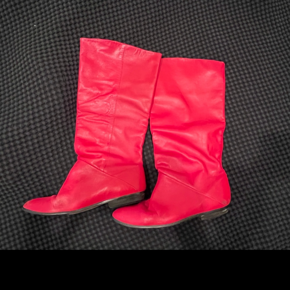 Vintage red boots